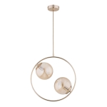 LAMPA WISZĄCA ALFA ADINO S 54 ZŁOTA 2xE14 / 62440