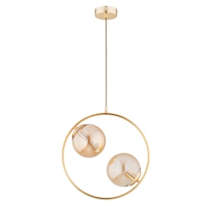 LAMPA WISZĄCA ALFA ADINO S 10 ZŁOTA 2xE14 / 62439
