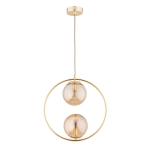 LAMPA WISZĄCA ALFA ADINO 10 ZŁOTA 2xE14 / 62435