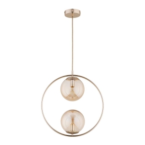 LAMPA WISZĄCA ALFA ADINO 54 ZŁOTA 2xE14 / 62436