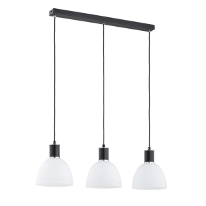 LAMPA WISZĄCA ALFA SANBRI CZARNA & BIAŁA 3xE27 / 62432