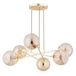 LAMPA SUFITOWA ALFA TRISTAN ZŁOTA 6xE14 / 63248