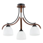 LAMPA SUFITOWA ALFA BAFIA 3xE27 DREWNIANA  / 62422