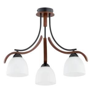 LAMPA SUFITOWA ALFA BAFIA 3xE27 DREWNIANA  / 62422