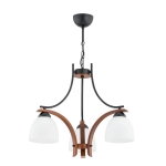 ŻYRANDOL ALFA BAFIA 3xE27 DREWNIANA  / 62422