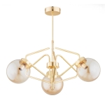 LAMPA SUFITOWA ALFA BARSUM MIX ZŁOTA 3xE14  / 62423