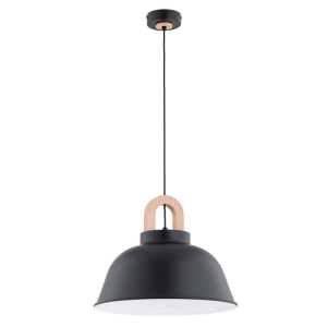 LAMPA WISZĄCA ALFA VAYPER CZARNA 1xE27  / 61342