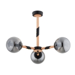 LAMPA SUFITOWA ALFA GELIA BLACK 3xE14  / 62424