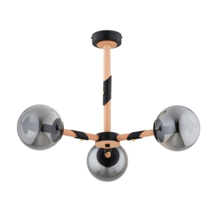 LAMPA SUFITOWA ALFA GELIA BLACK 3xE14  / 62424