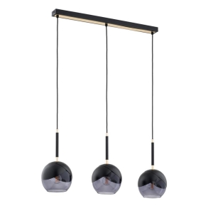 LAMPA WISZĄCA ALFA MILTONA CZARNA 3xE27 / 62417