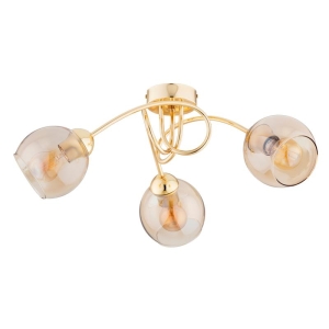 LAMPA SUFITOWA ALFA SEYLA ZŁOTA 3xE27 / 62410
