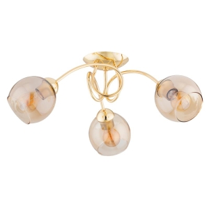 LAMPA SUFITOWA ALFA TEVI ZŁOTA 3xE27 / 62412