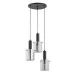 LAMPA WISZĄCA ALFA CELIA CZARNA 3xE27 / 62414