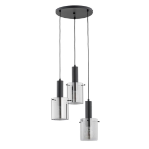 LAMPA WISZĄCA ALFA CELIA CZARNA 3xE27 / 62414