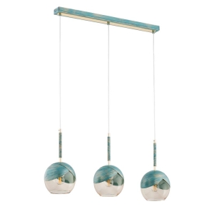 LAMPA WISZĄCA ALFA PRADA MIĘTOWA 3xE27 / 62408