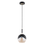 LAMPA WISZĄCA ALFA PRADA CZARNA & ZŁOTA 1xE27 / 61339