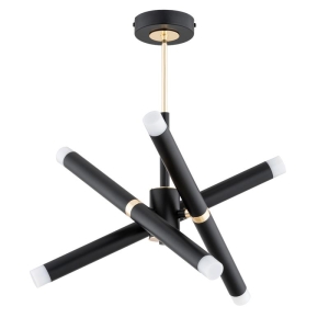 LAMPA SUFITOWA ALFA VILIO CZARNA & ZŁOTA 6xG9 / 63235