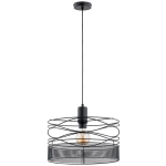 LAMPA WISZĄCA ALFA DIUK NET CZARNA 1xE27 / 61334