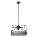 LAMPA WISZĄCA DIUK NET CZARNA 4xE27 / 63227