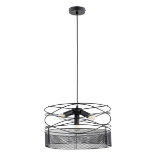 LAMPA WISZĄCA DIUK NET CZARNA 4xE27 / 63227