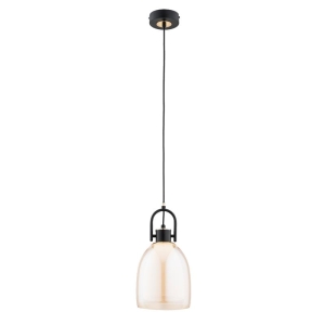 LAMPA WISZĄCA ALFA SODA CZARNA & ZŁOTA 1xE27 / 61335