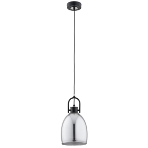 LAMPA WISZĄCA ALFA SODA CZARNA & CHROM 1xE27 / 61336