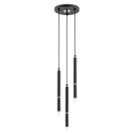 LAMPA WISZĄCA ALFA DERANY CZARNA & ZŁOTA 3xG9 / 62398