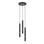 LAMPA WISZĄCA ALFA DERSO CZARNA & ZŁOTA 3xG9 / 62399