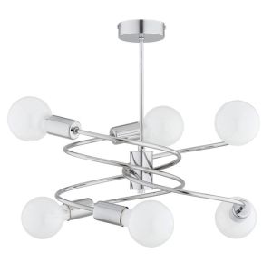 LAMPA SUFITOWA ALFA DISCO CHROM 6xE27 / 63234
