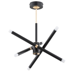 LAMPA SUFITOWA ALFA OVILI ZŁOTO-CZARNA 6xG9 LED / 63225