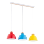LAMPA WISZĄCA ALFA LORIEN WIELOKOLOROWA 3xE27 / 62393