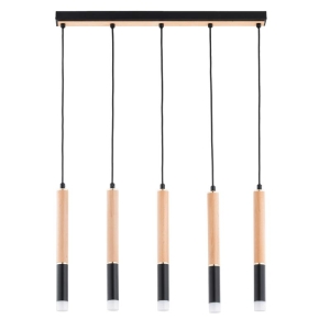 LAMPA WISZĄCA ALFA RODEO DREWNIANA 5xG9 / 63216
