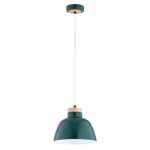 LAMPA WISZĄCA ALFA LORIEN ZIELONA 1xE27 / 61328