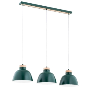 LAMPA WISZĄCA ALFA LORIEN ZIELONA 3xE27 / 62392
