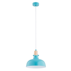 LAMPA WISZĄCA ALFA SOLO GEM NIEBIESKA 1xE27  / 61320