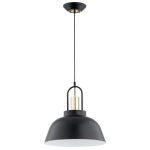LAMPA WISZĄCA ALFA MIRAVE CZARNO-ZŁOTA 1xE277  / 61319