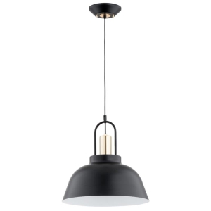 LAMPA WISZĄCA ALFA MIRAVE CZARNO-ZŁOTA 1xE277  / 61319