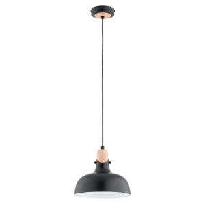 LAMPA WISZĄCA ALFA SOLO GEM CZARNA 1xE27  / 61314
