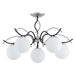 LAMPA SUFITOWA ALFA YUTA CZARNA 5xE14 / 63208