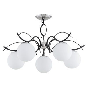 LAMPA SUFITOWA ALFA YUTA CZARNA 5xE14 / 63208