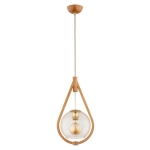 LAMPA WISZĄCA ALFA GOTA BIG DREWNIANA 1xE27  / 61216