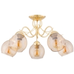 LAMPA SUFITOWA ALFA NARIA ZŁOTA 5xE27 / 63207