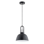 LAMPA WISZĄCA ALFA MIRAVE CZARNA & CHROM 1xE27  / 61311