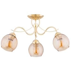 LAMPA SUFITOWA ALFA NARIA ZŁOTA 3xE27 / 62377