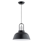 LAMPA WISZĄCA ALFA MIRAVE CZARNA & CHROM 1xE27 / 61312