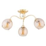 LAMPA SUFITOWA ALFA AMARILLO ZŁOTA 3xE27 / 62368