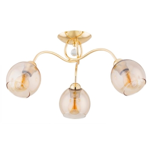 LAMPA SUFITOWA ALFA AMARILLO ZŁOTA 3xE27 / 62368