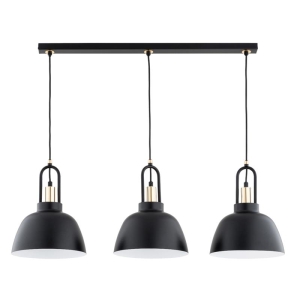 LAMPA WISZĄCA ALFA MIRAVE CZARNO-ZŁOTA 3xE27 / 62375