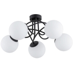 LAMPA SUFITOWA ALFA BANKO CZARNO-BIAŁA 5xE14 / 63201