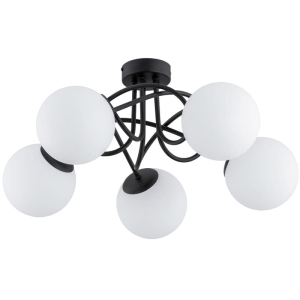 LAMPA SUFITOWA ALFA BANKO CZARNO-BIAŁA 5xE14 / 63201